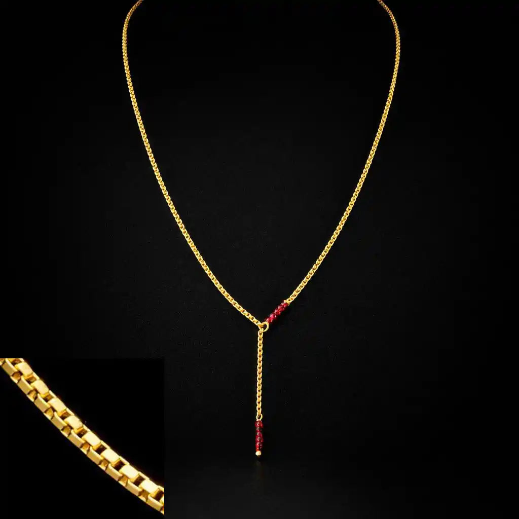 Red Coral Stone Necklace