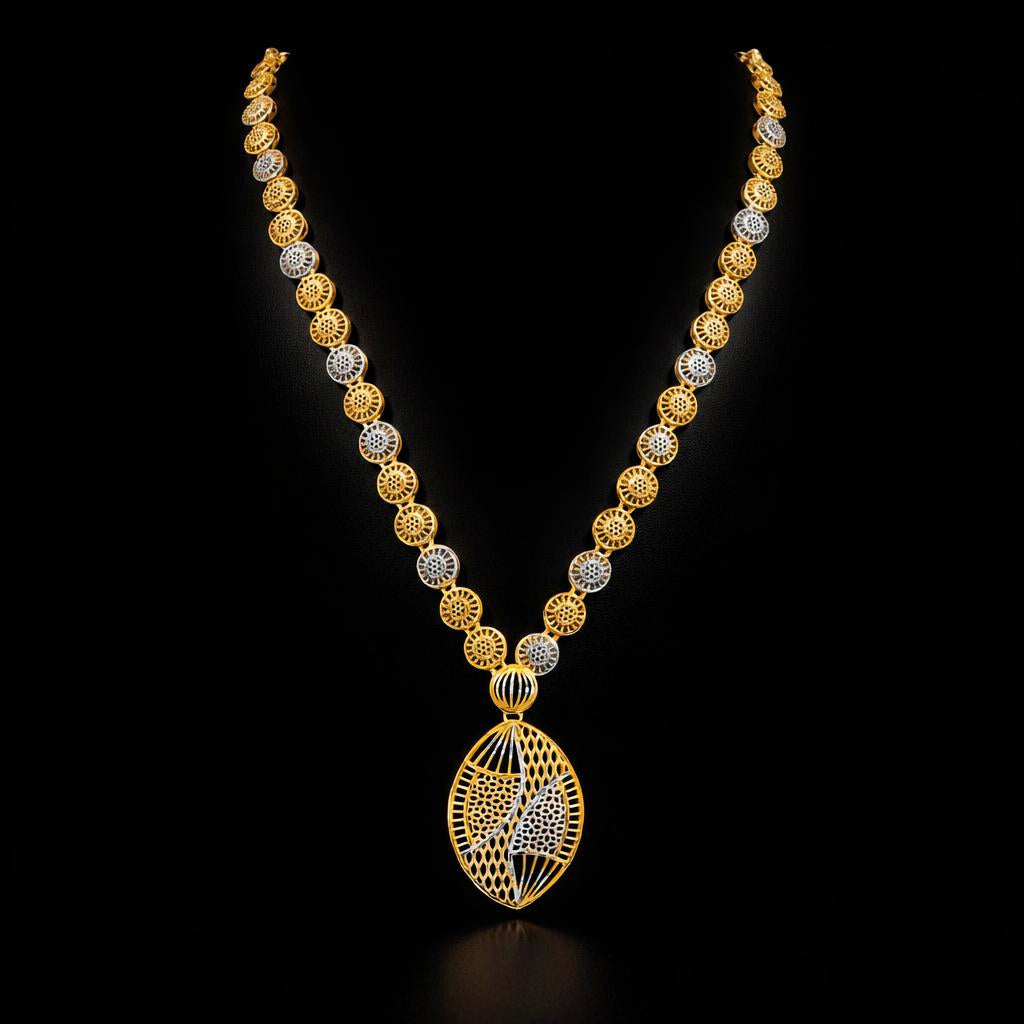 Rhodium Necklace PRGNM15-036