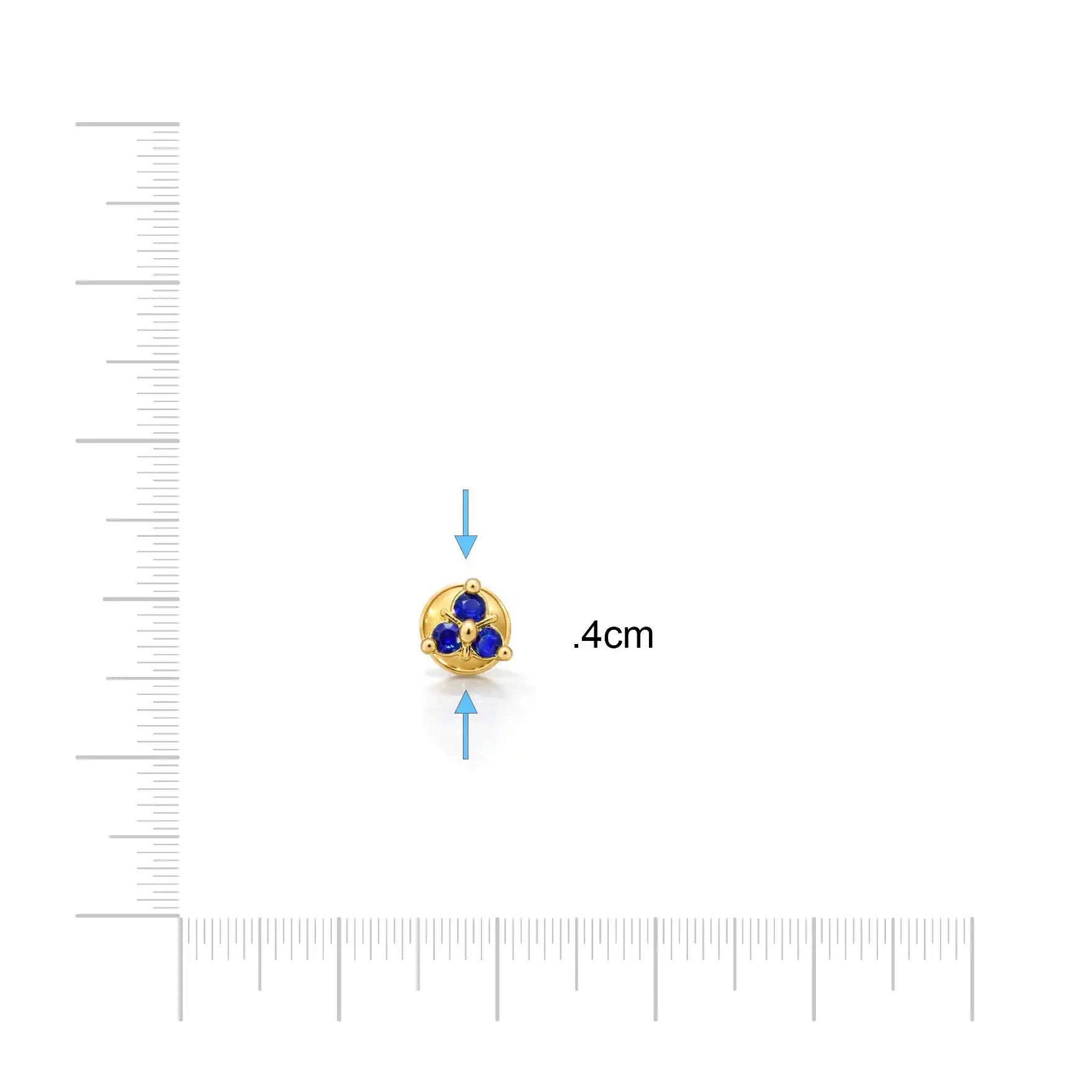 STONE STUD PSST16BL-06