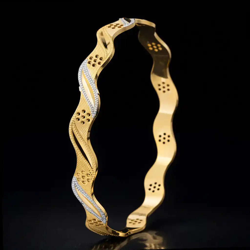 Rhodium Bangle PRGB242-091