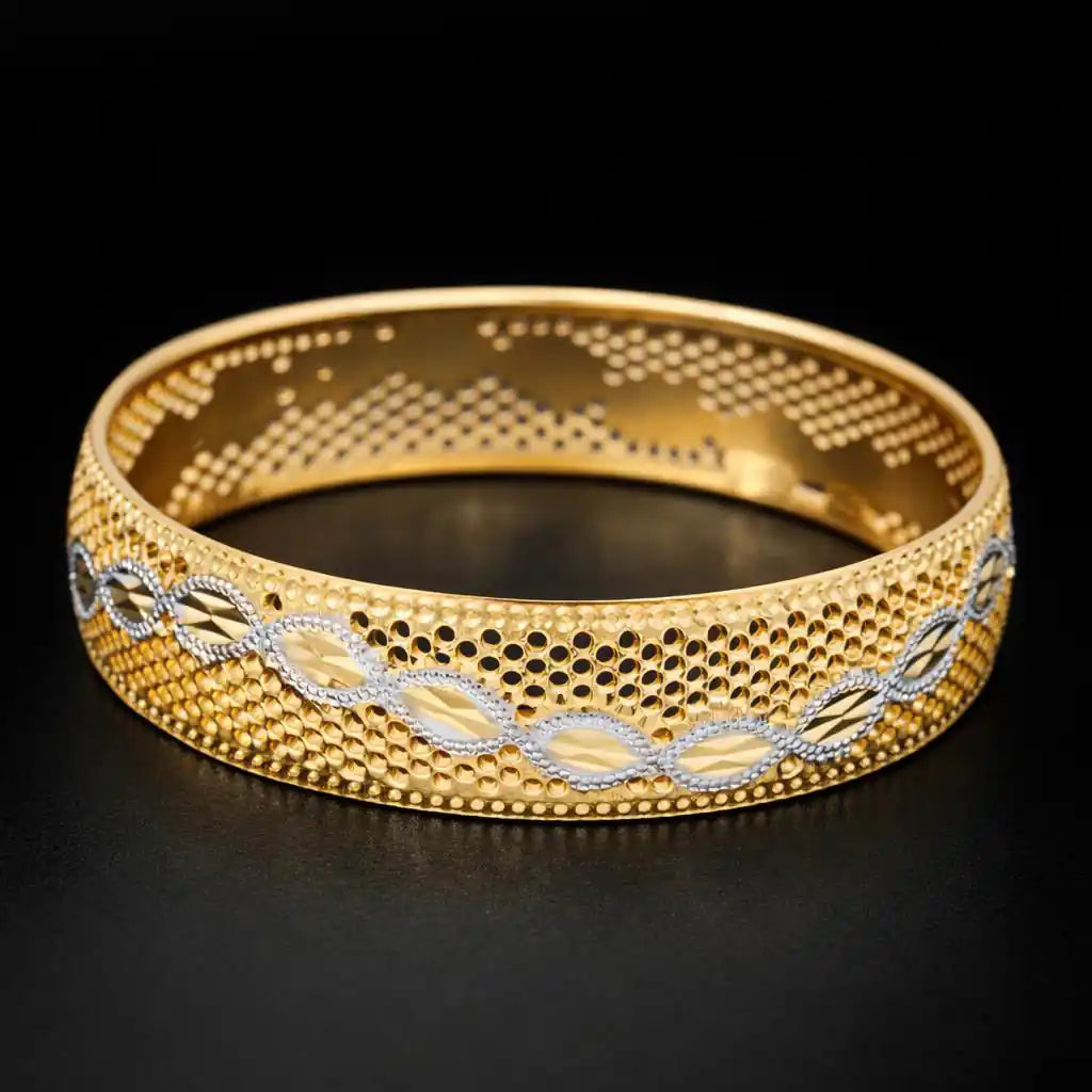 Rhodium bangle PRGB2-003