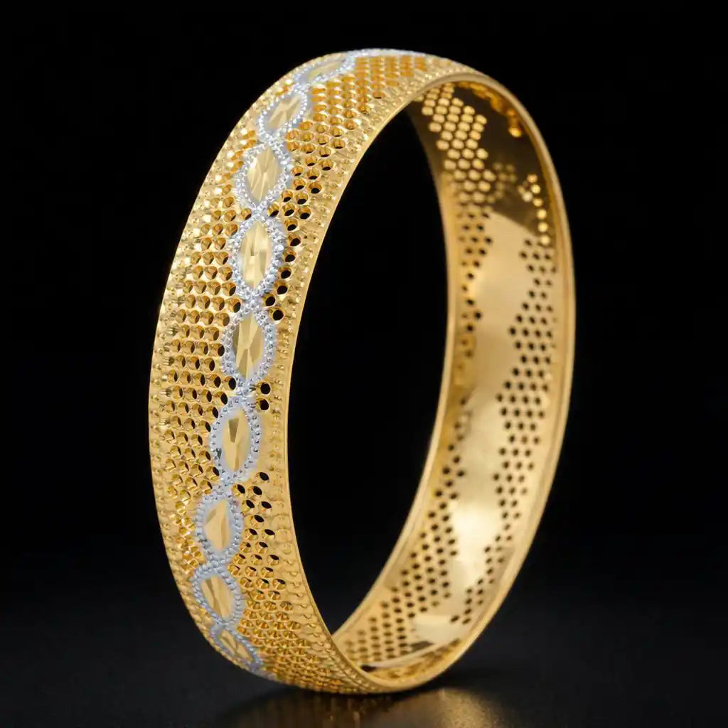 Rhodium bangle PRGB2-003