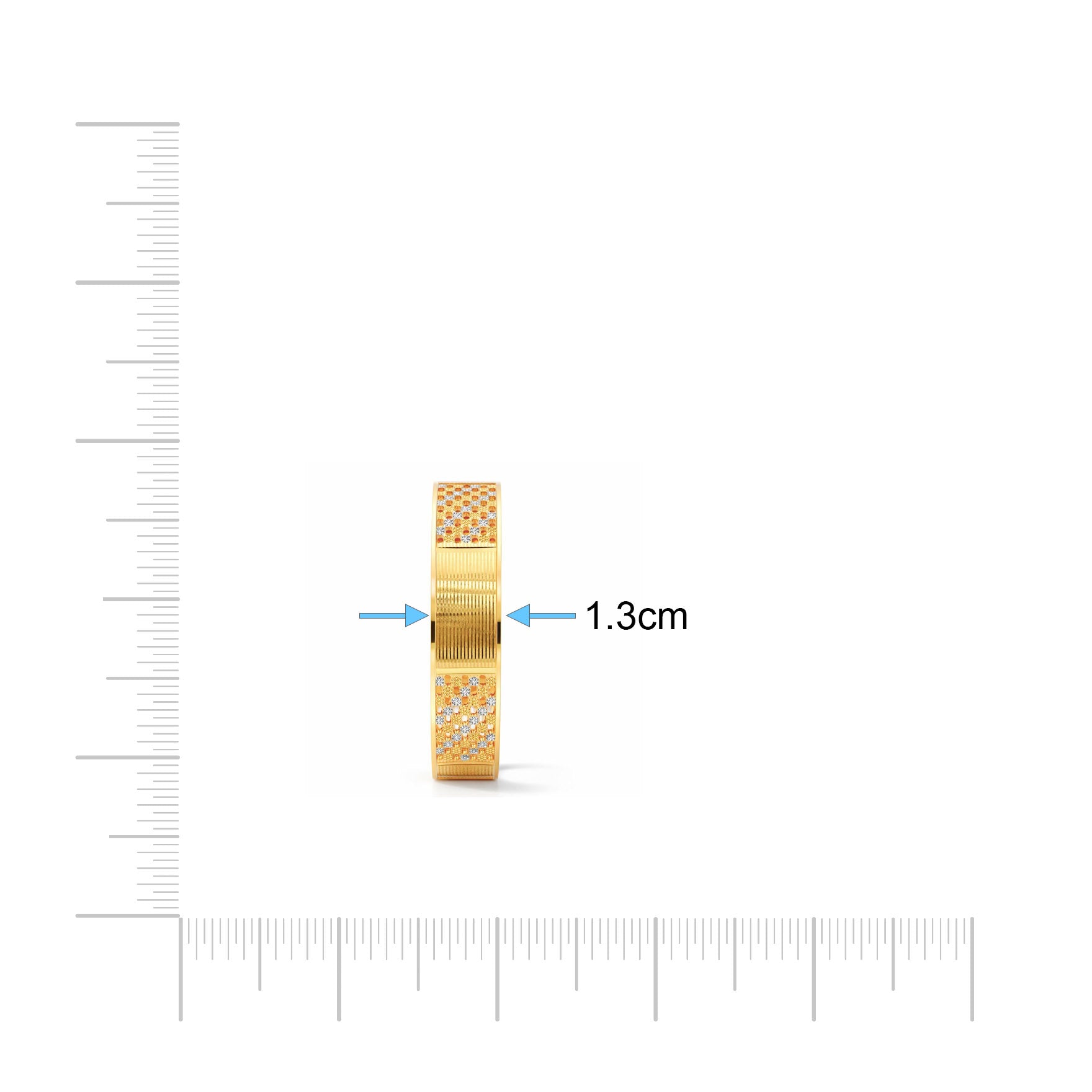 Rhodium Bangle PRGB34-003