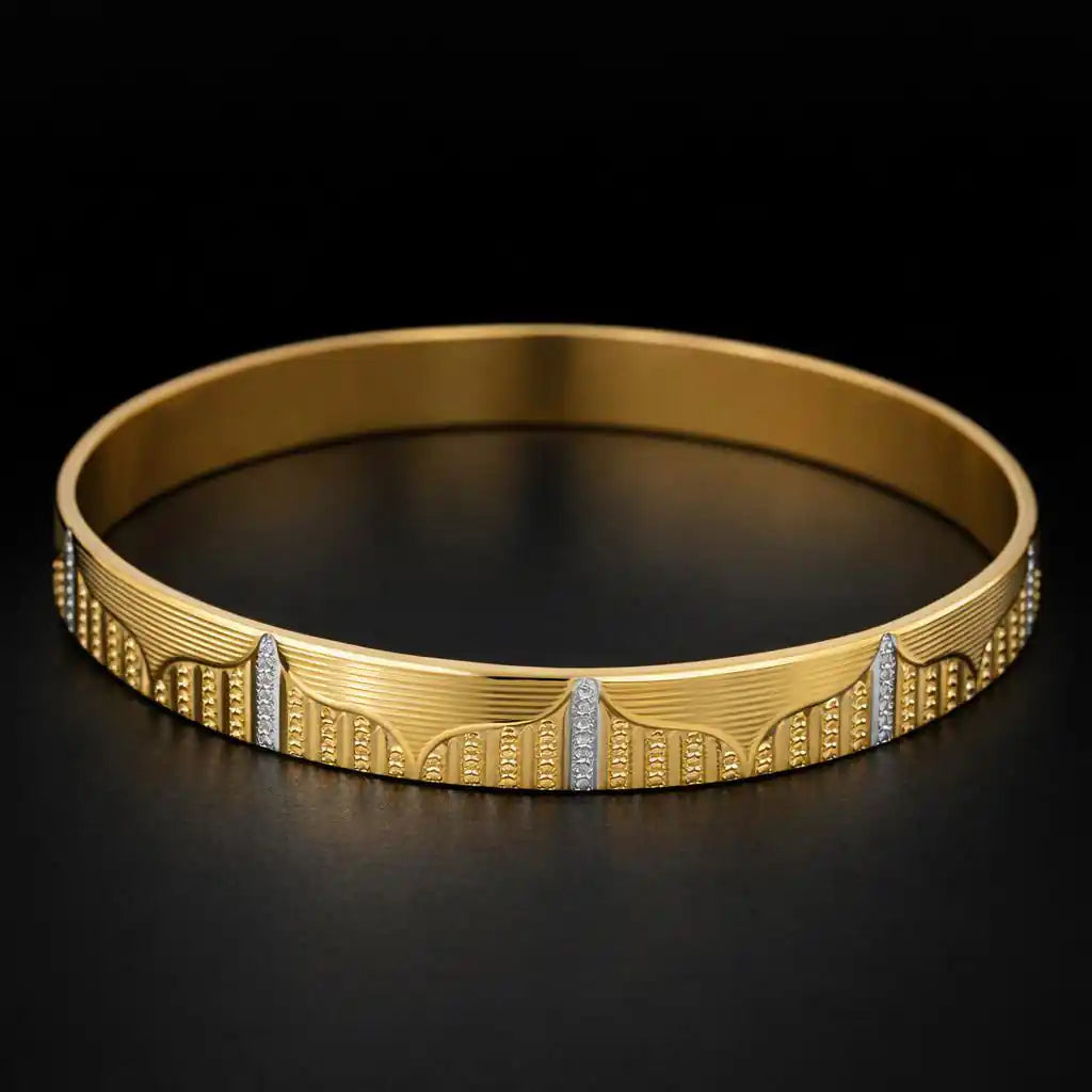 Rhodium Bangle PRGB262-091