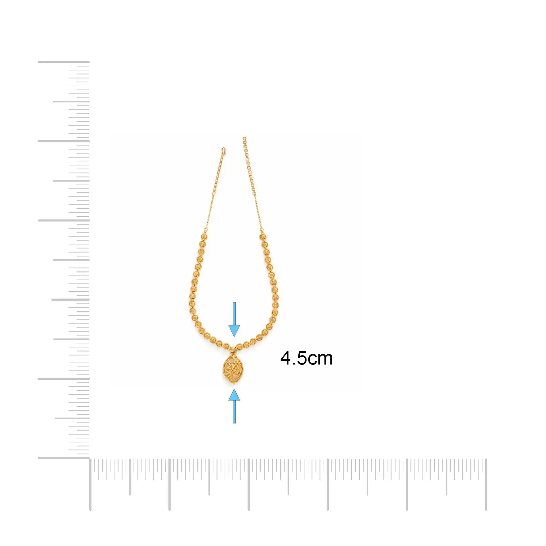 Golden Necklace medium PGNM15-085