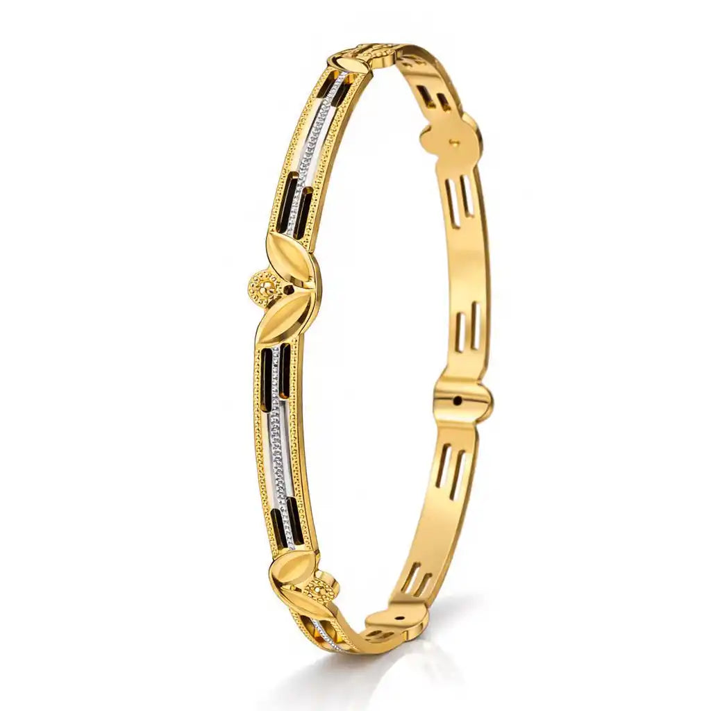 Rhodium Bangle PRGB71-071