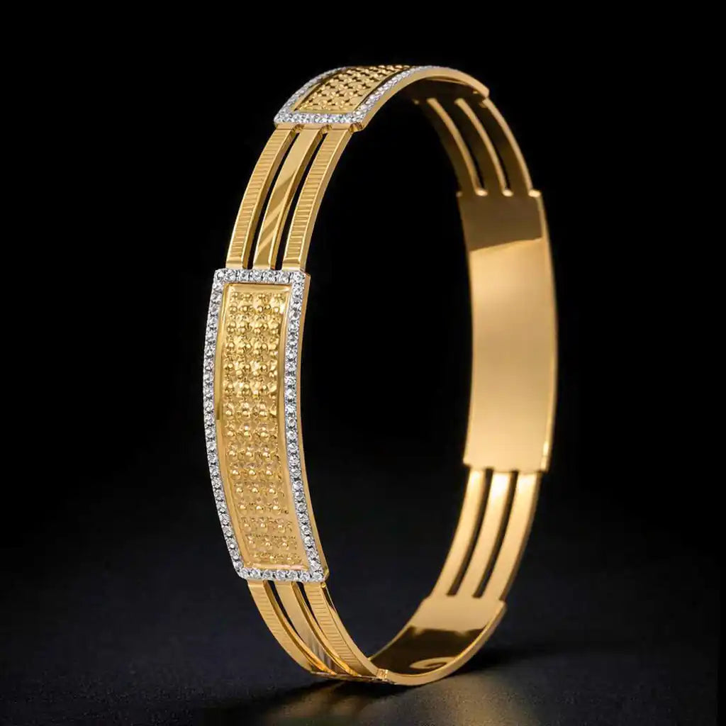 Rhodium Bangle PRGB129-062