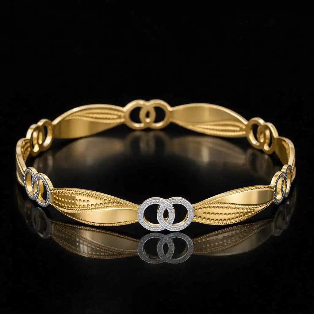 Rhodium Bangle PRGB218-091