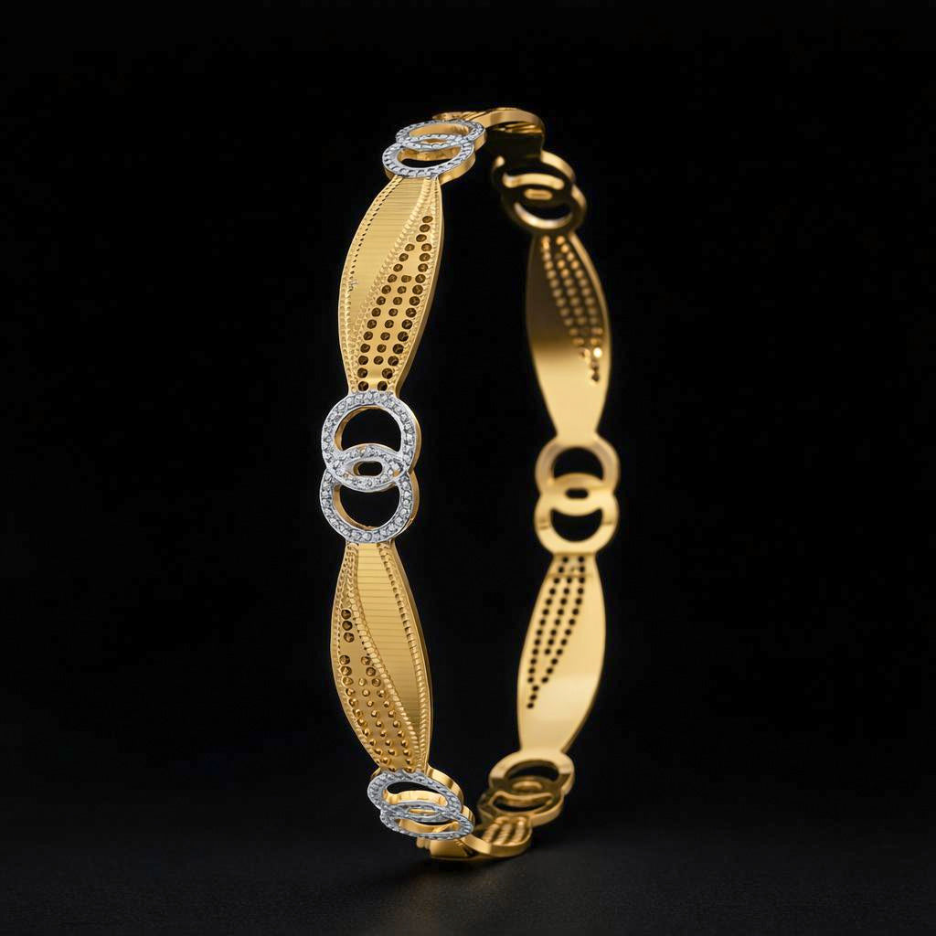 Rhodium Bangle PRGB218-091