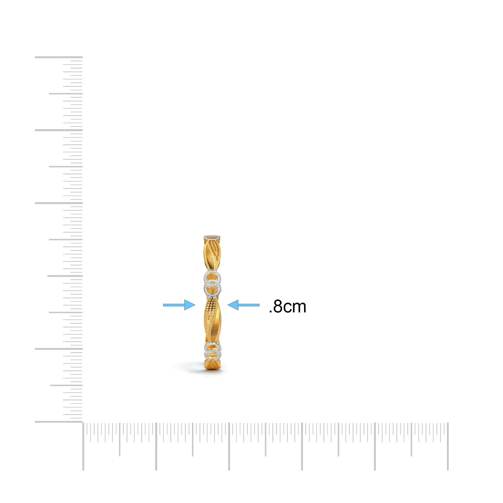 Rhodium Bangle PRGB218-091