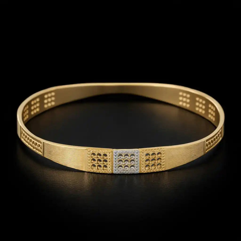 Rhodium Bangle PRGB275-091