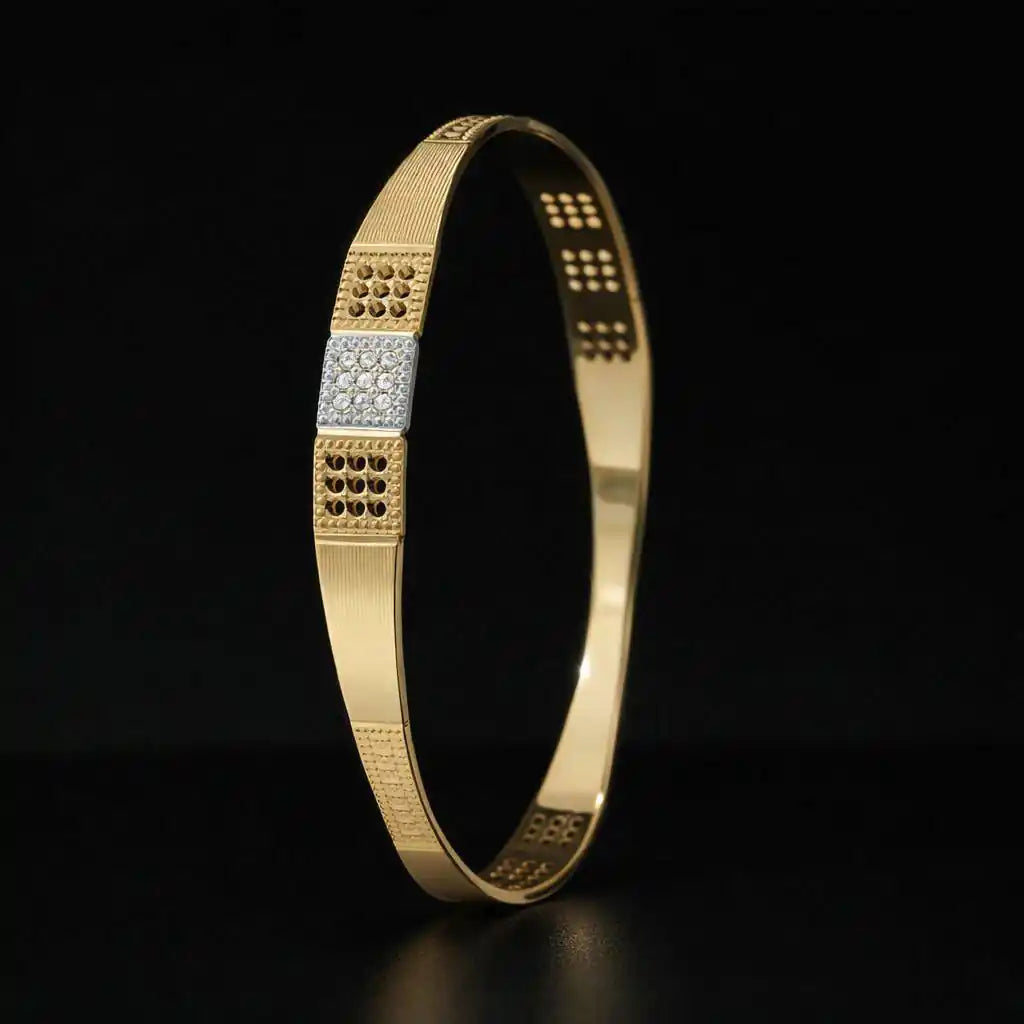 Rhodium Bangle PRGB275-091