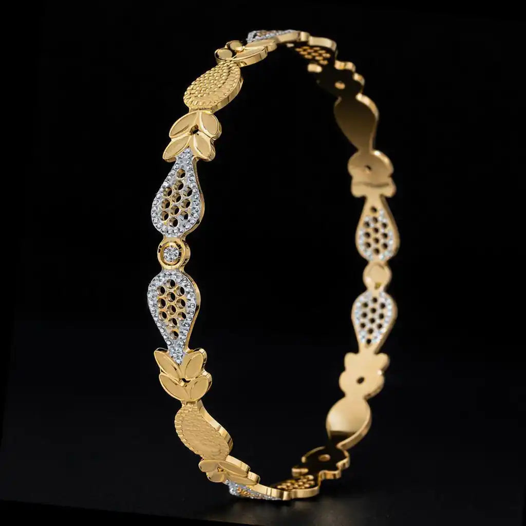 Rhodium Bangle PRGB278-091