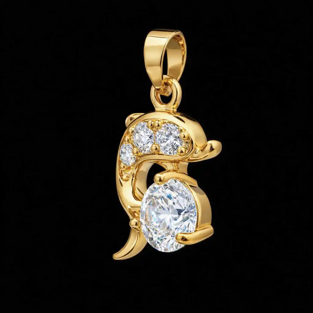 Golden Pendant PSLT101W-09