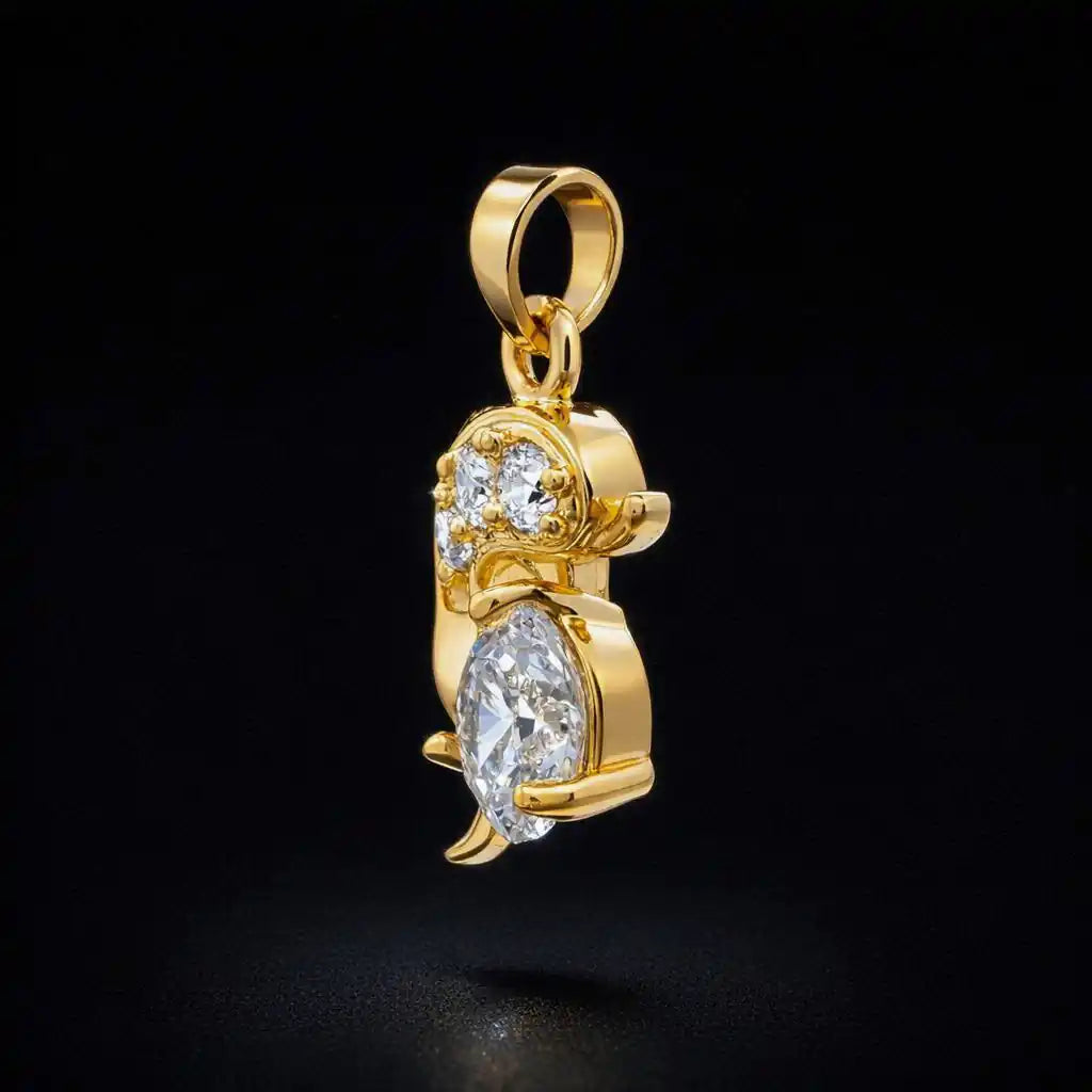 Golden Pendant PSLT101W-09