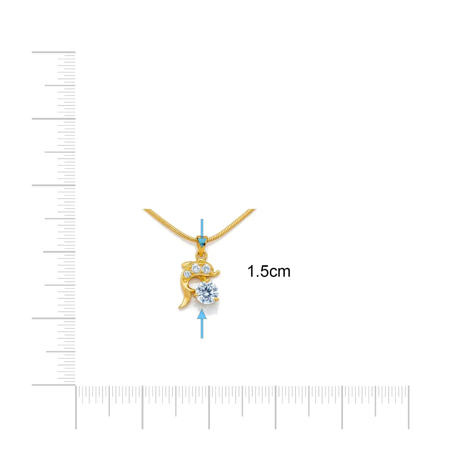 Golden Pendant PSLT101W-09