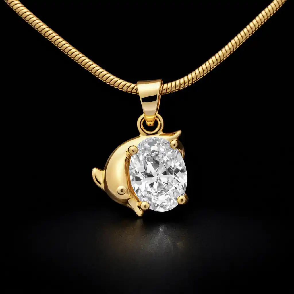 Golden Pendant PSLT114W-06