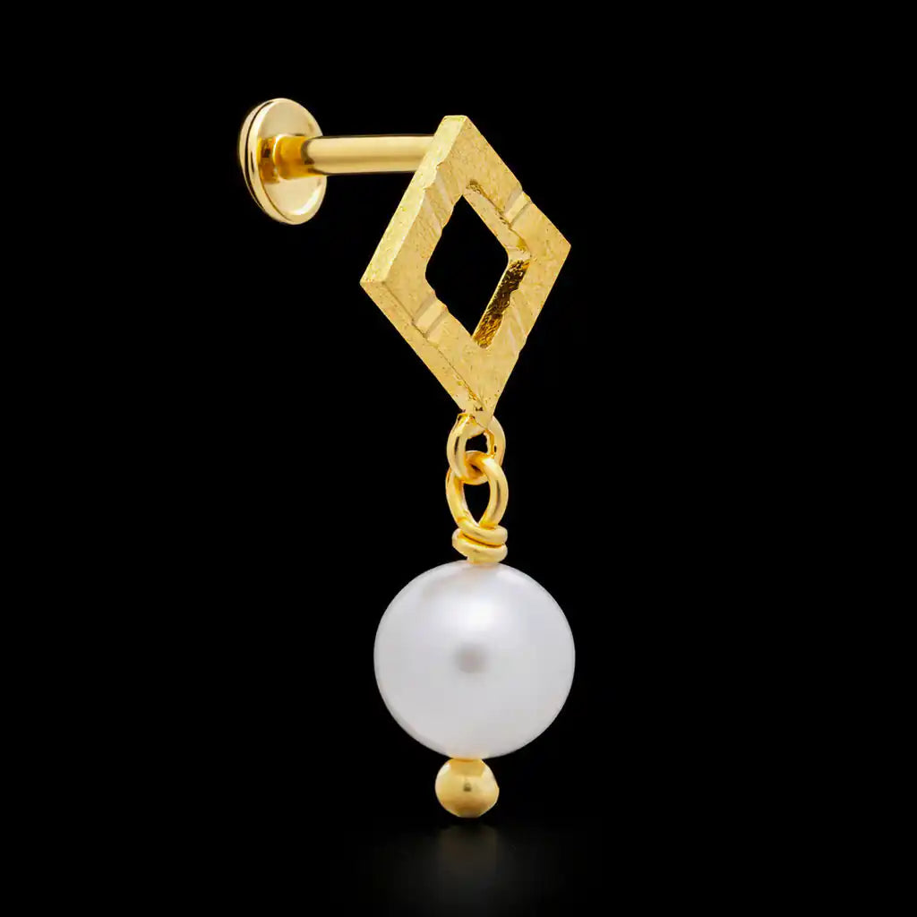 Golden Hanging Stud PGHST80-061