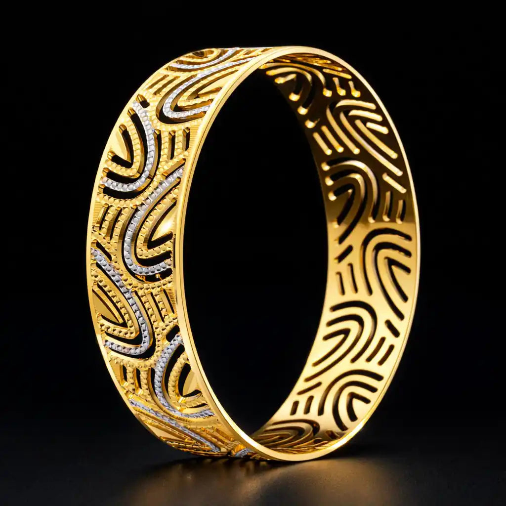 Rhodium bangle PRGB1-014