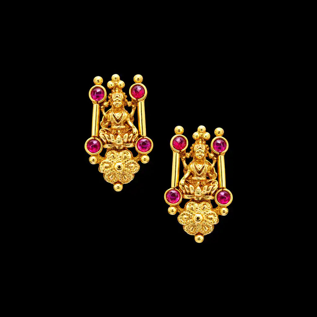 Geru Stone Necklace Short With Stud PSGRNSSR39R-0301, PSGRSTSR25R-002