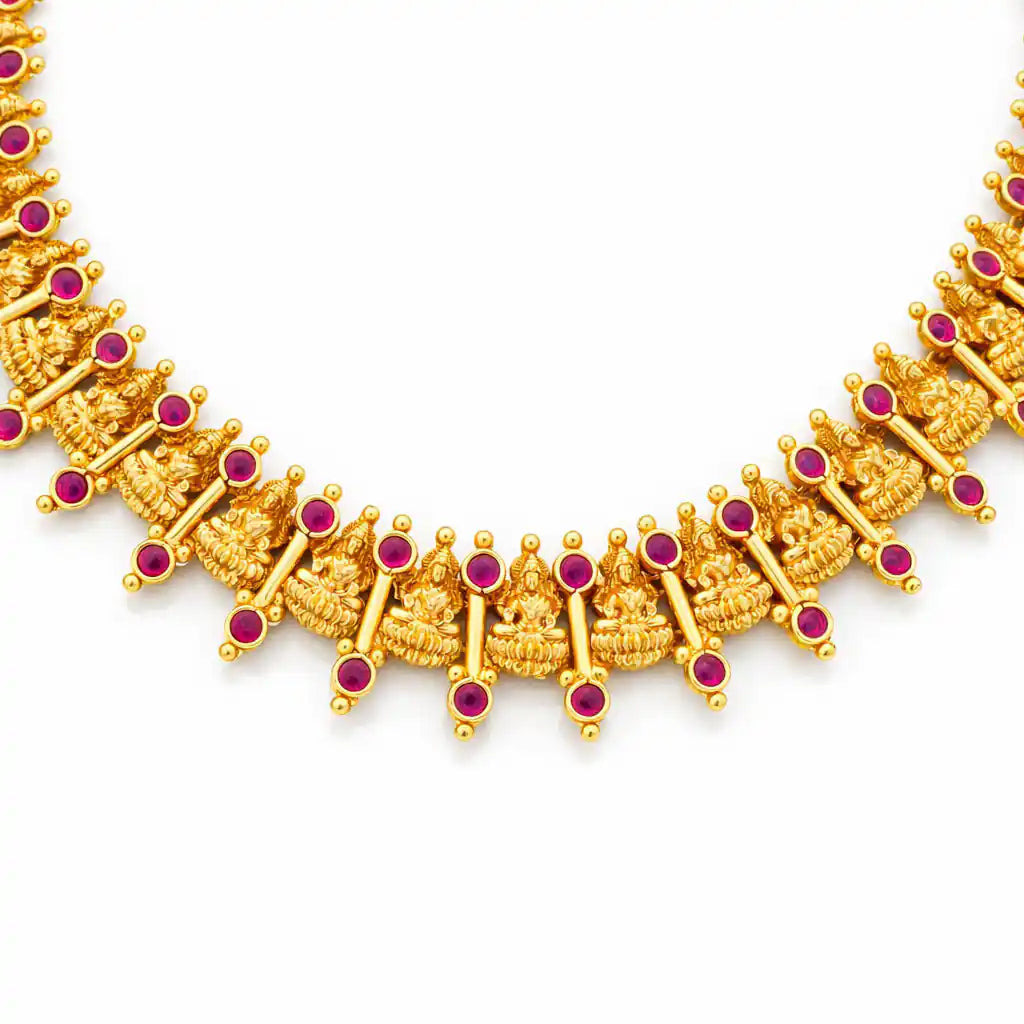 Geru Stone Necklace Short With Stud PSGRNSSR40R-0301, PSGRSTSR26R-002