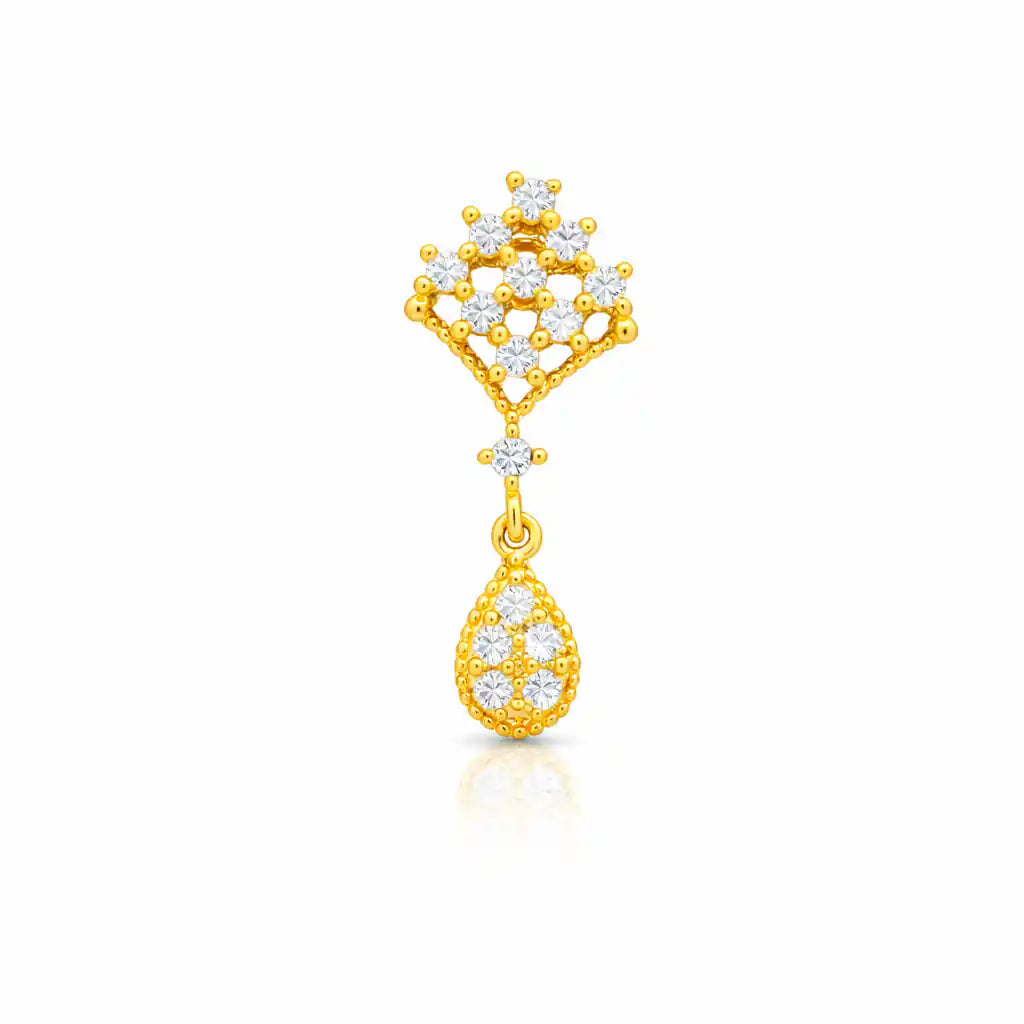 Mangalsutra Karimani Stone Necklace Medium With Stud PLKM10-004, PSHST300W-041
