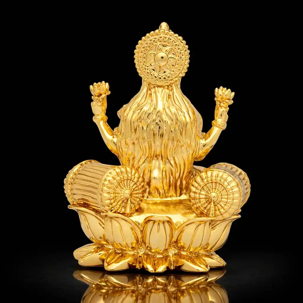 Lakshmi sitting on lotus PIDRGL40-003