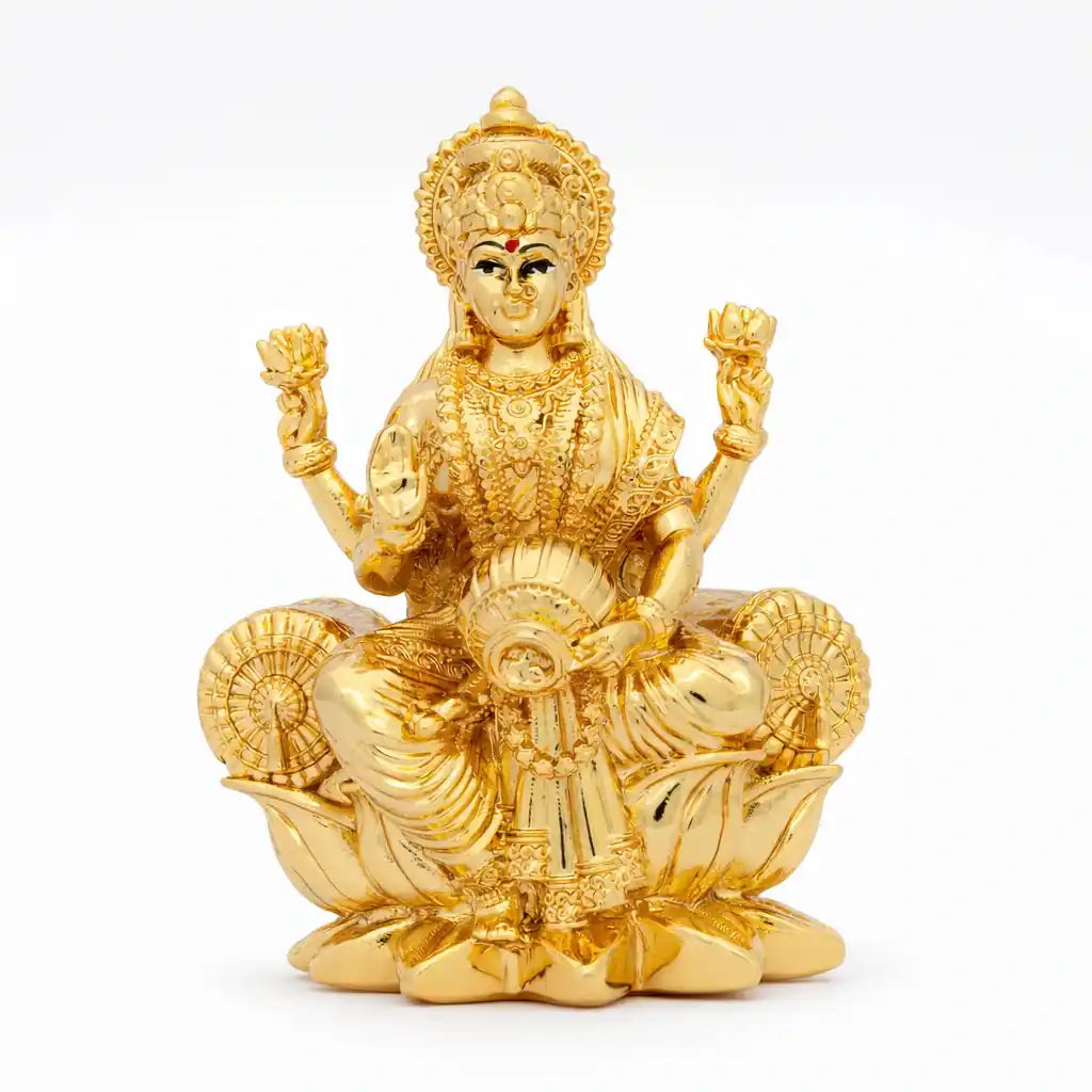 Lakshmi sitting on lotus PIDRGL40-003