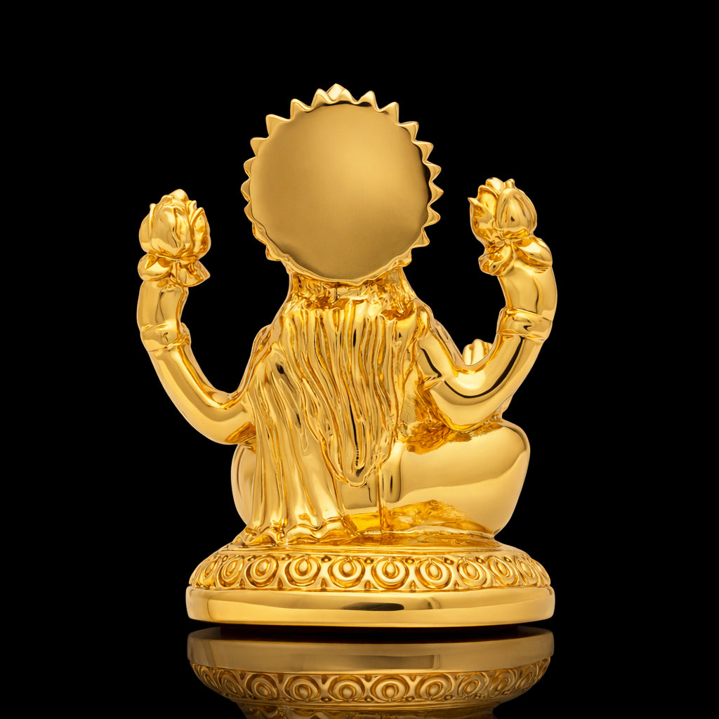 Gold Layered Goddess Lakshmi Idol for Wealth & Prosperity PIDRGL29-002