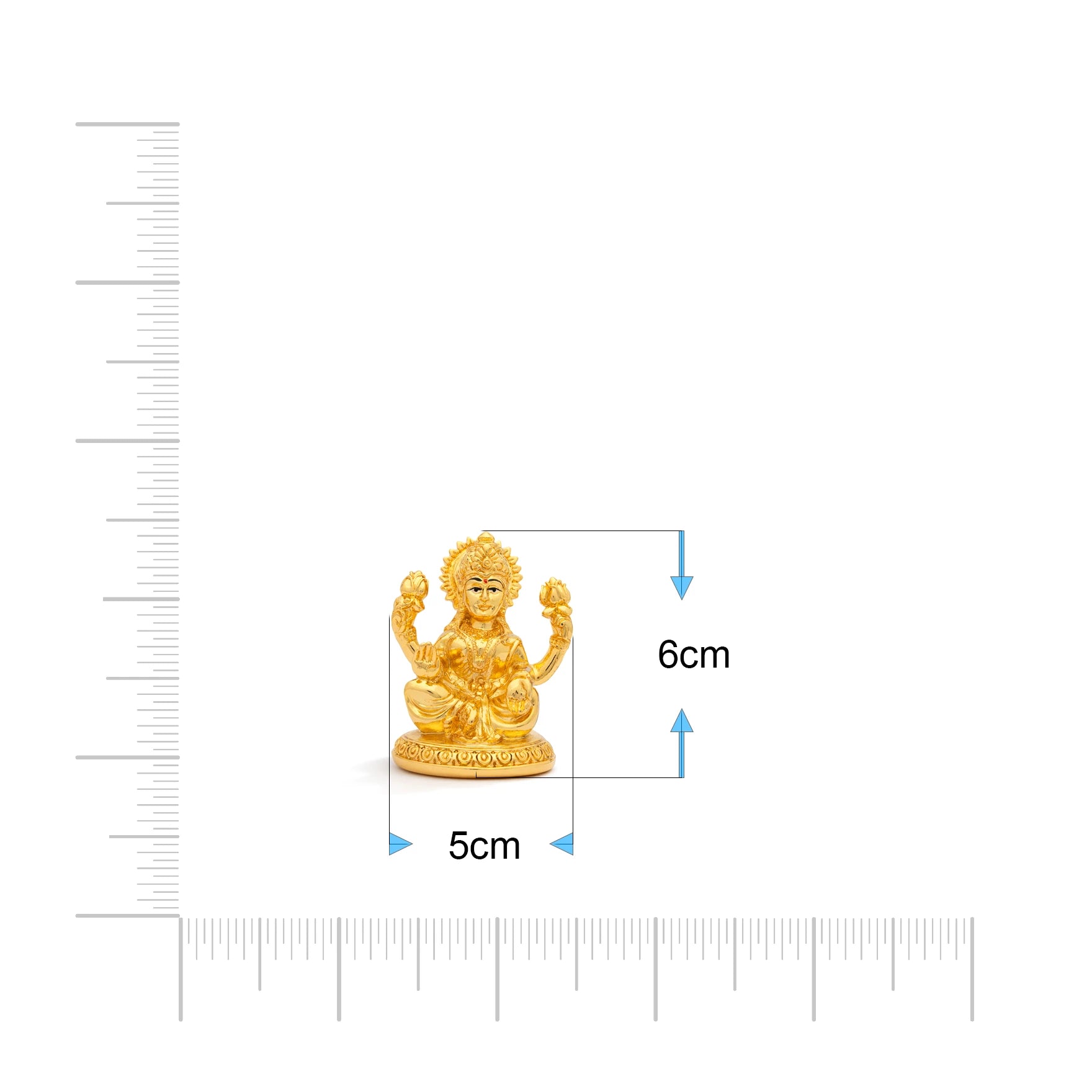 Gold Layered Goddess Lakshmi Idol for Wealth & Prosperity PIDRGL29-002