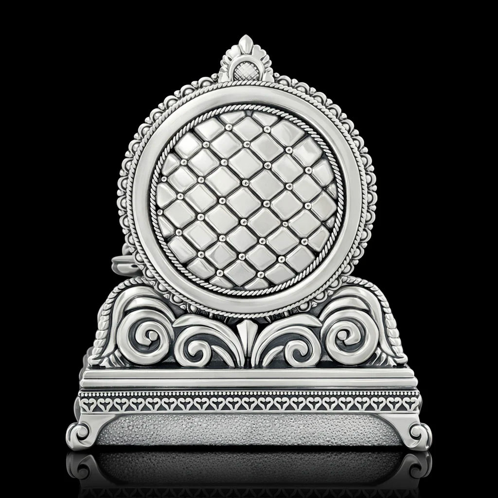 Sacred Ganesha Idol with Floral Garland PIDSRSG33-006