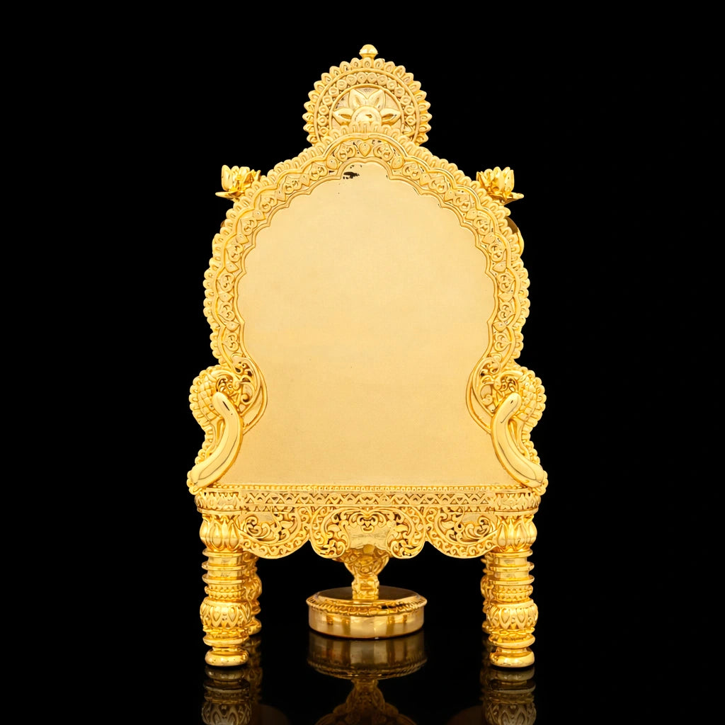 Premium Gold Layered Goddess Lakshmi Sitting Idol PIDRBL30-0081
