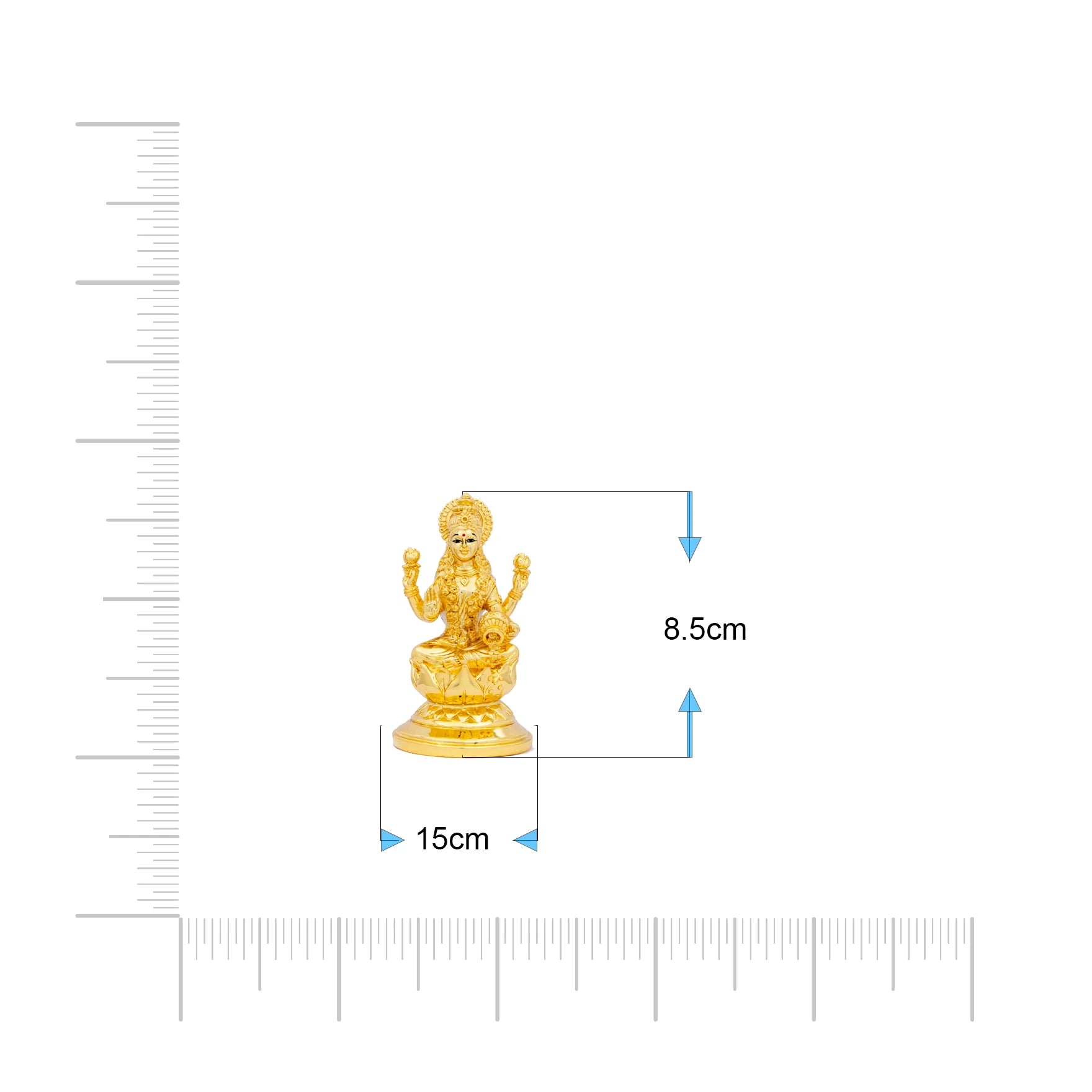 Dhanalakshmi Gold-Layered Idol PIDRGL45-007