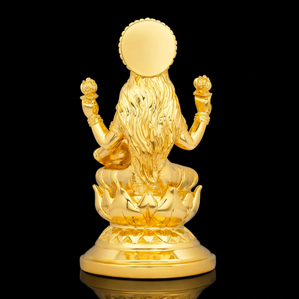 Dhanalakshmi Gold-Layered Idol PIDRGL45-007