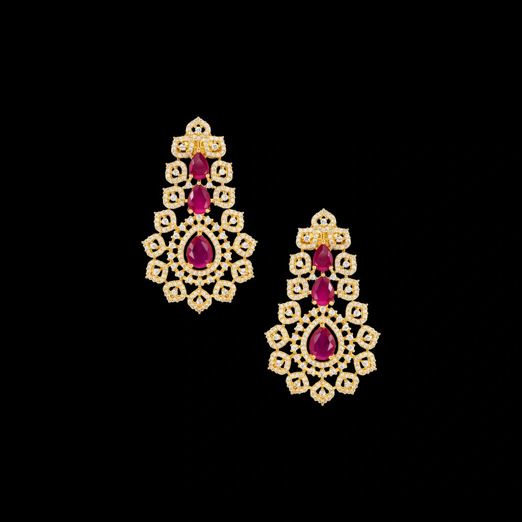 Premium Stone Necklace Short With Stud PMSNS29WR-0011, PMSHST74WR-003