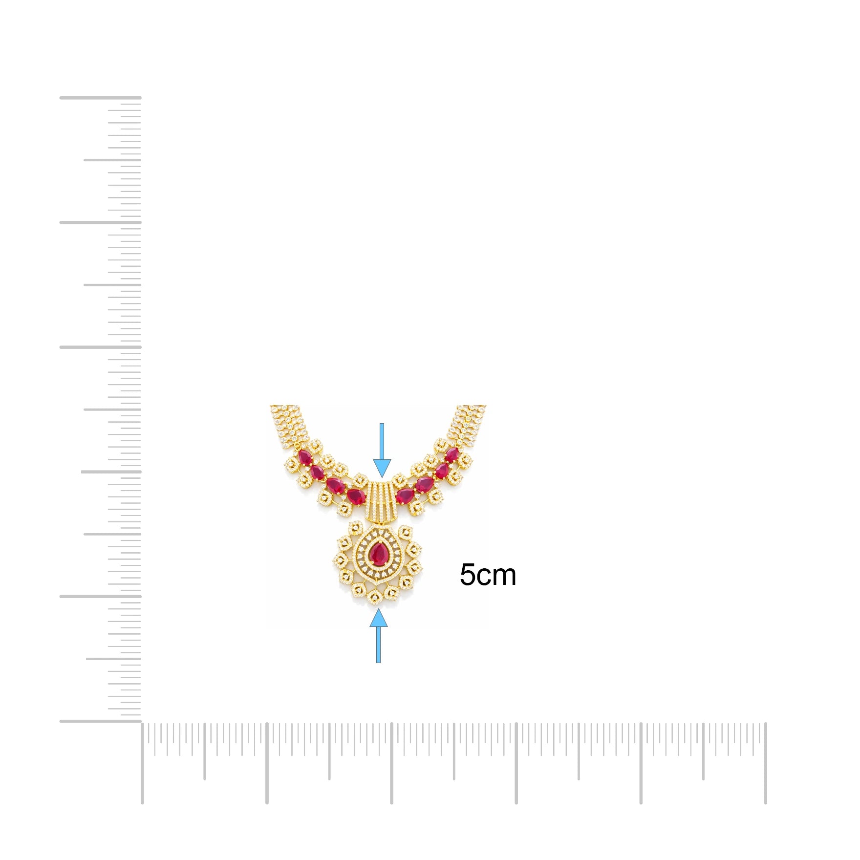 Premium Stone Necklace Short With Stud PMSNS29WR-0011, PMSHST74WR-003
