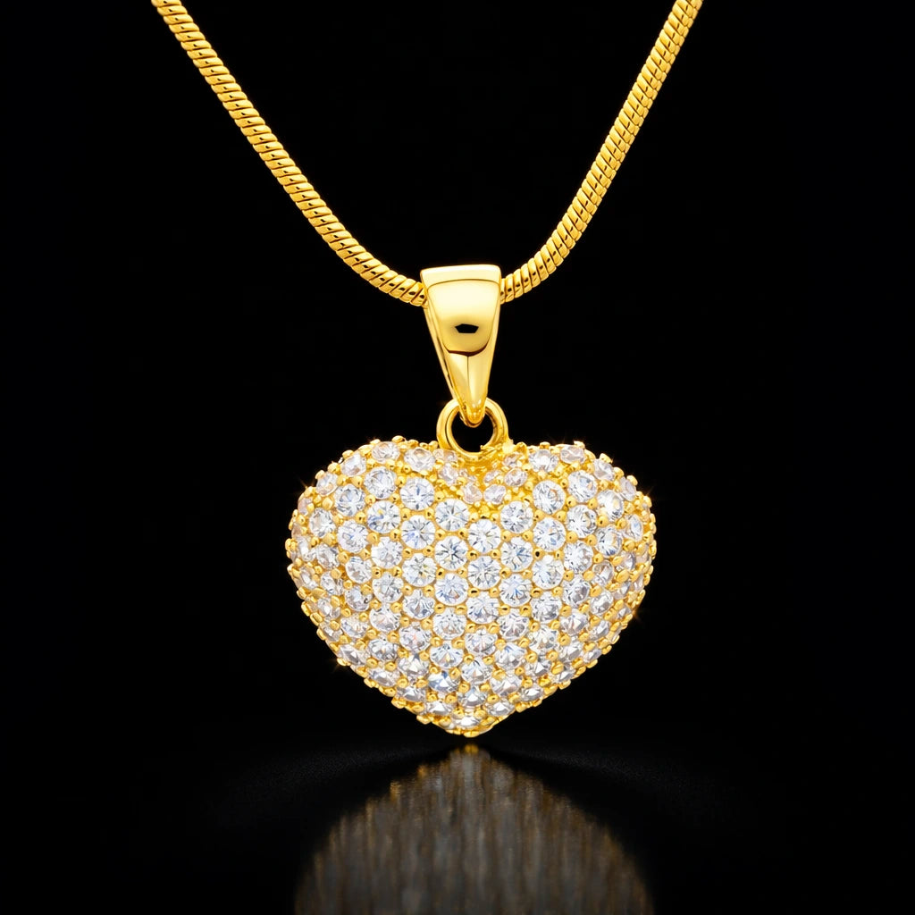 Gold Plated Heart Pendant