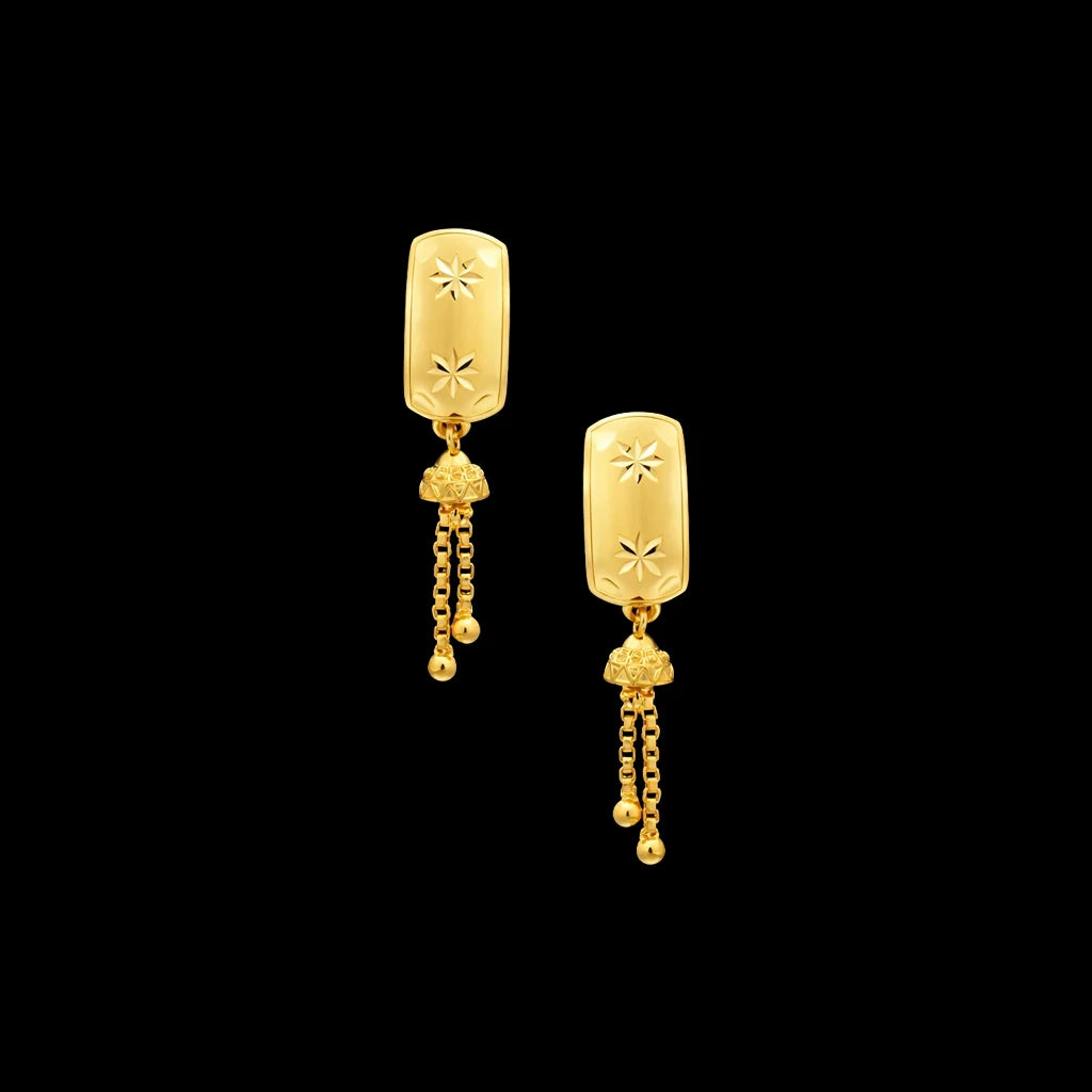 Golden Hanging Stud PGHST75-061
