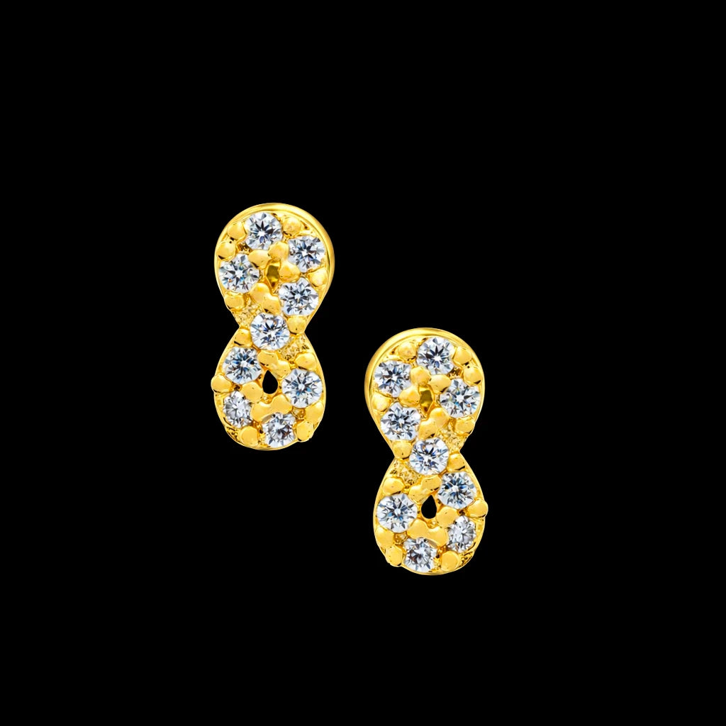 Elegant Stone Stud Earrings