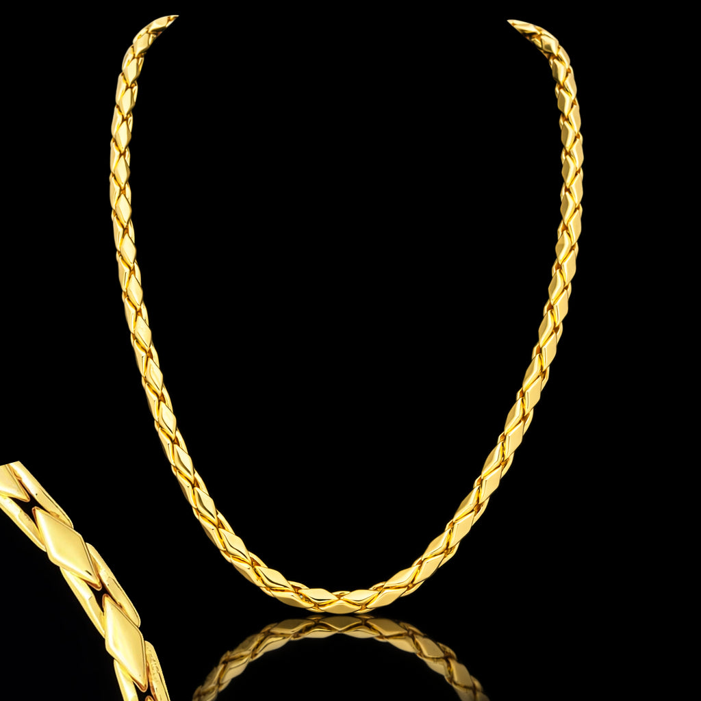 Rope Bold Flat Chain Special Gold Layered