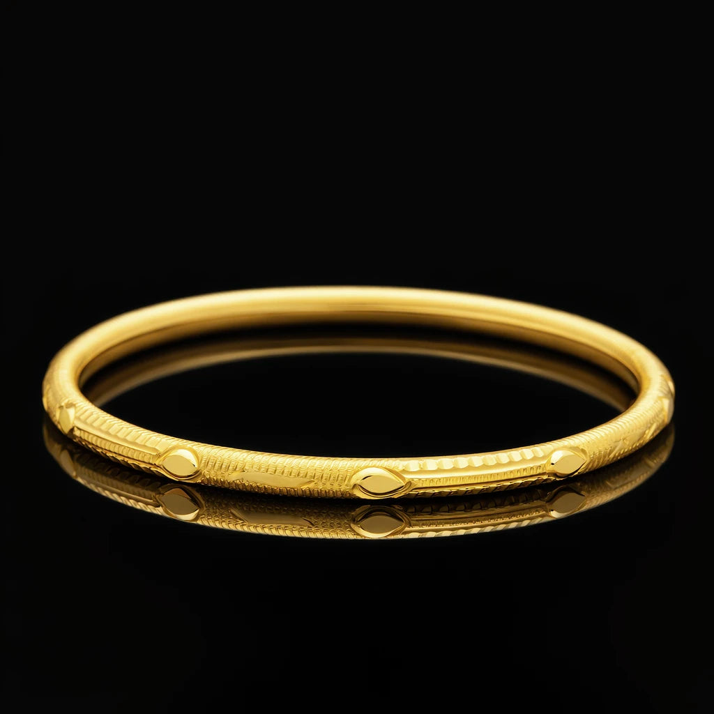 Festive gold plated bangle design