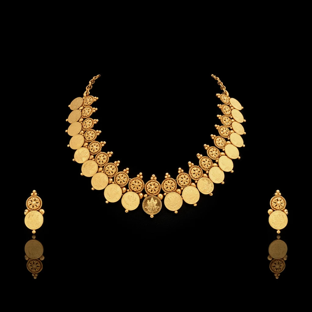 Geru Stone Necklace Short With Stud PGGRNSSR7-036, PGGRSTSR1-051
