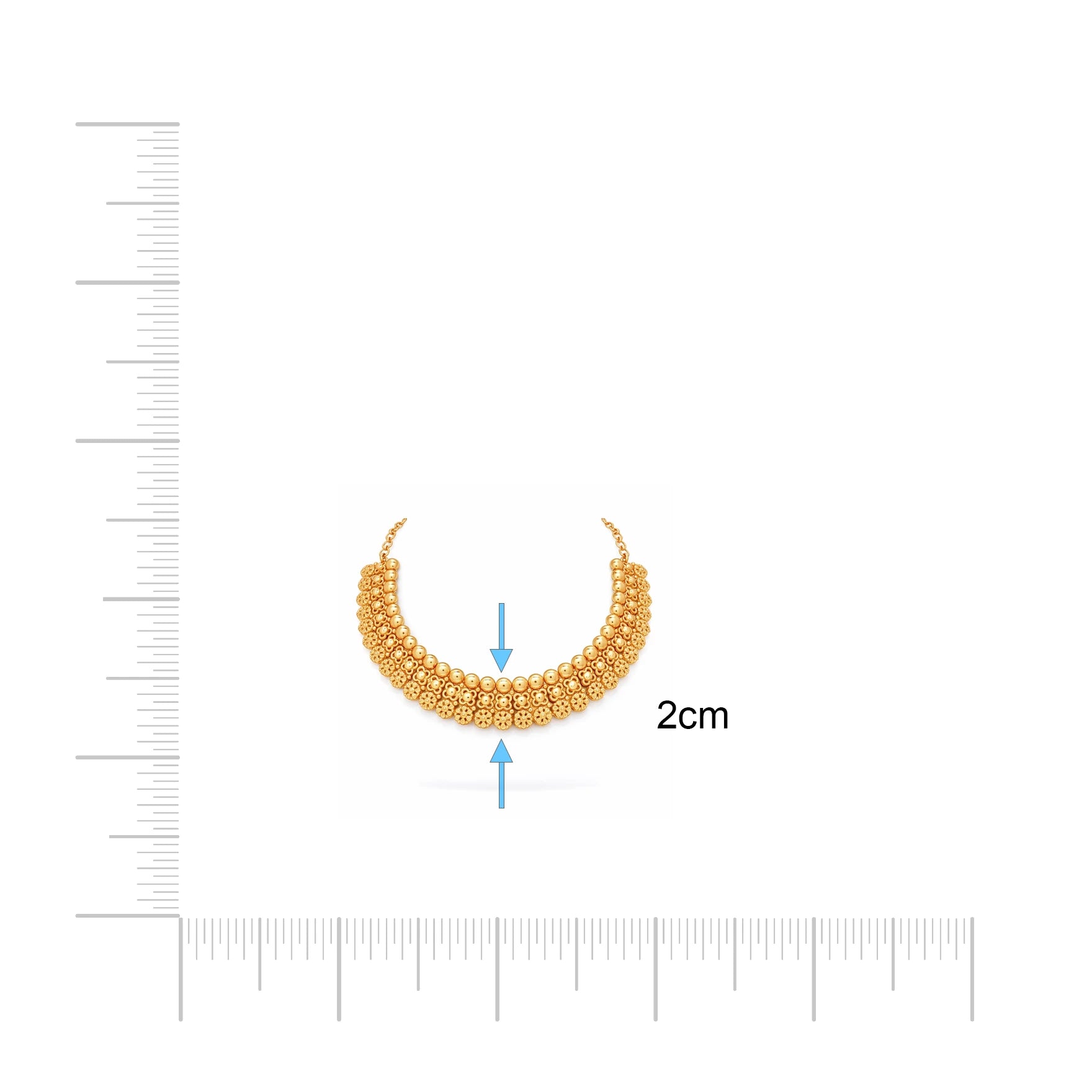 Geru Stone Necklace Short With Stud PGGRNSSR40-085, PGGRSTSR6-041