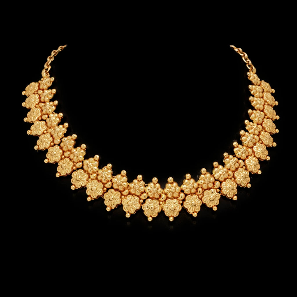 Geru Stone Necklace Short With Stud PGGRNSSR47-035, PGGRSTSR1-021