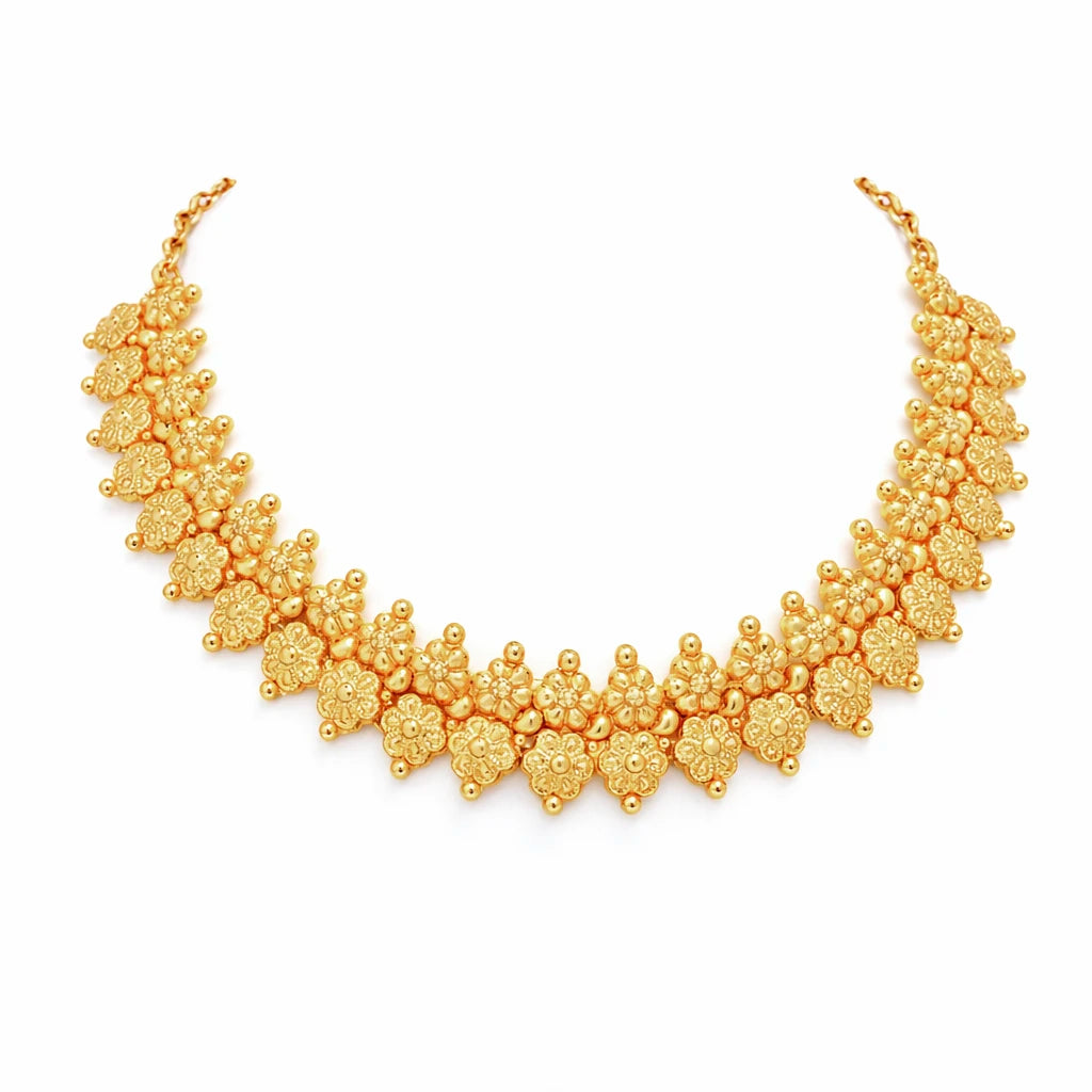 Geru Stone Necklace Short With Stud PGGRNSSR47-035, PGGRSTSR1-021