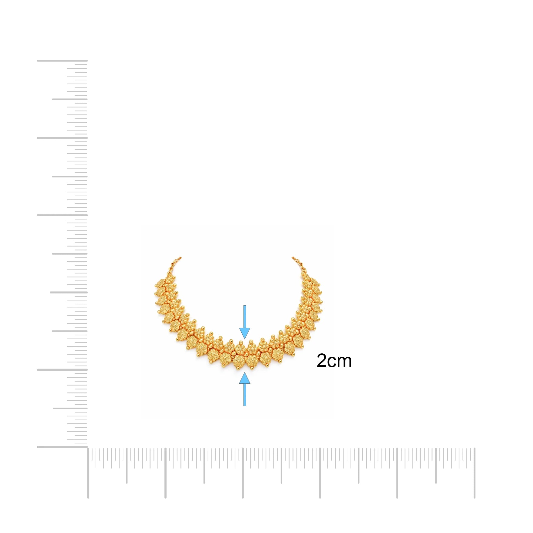 Geru Stone Necklace Short With Stud PGGRNSSR47-035, PGGRSTSR1-021