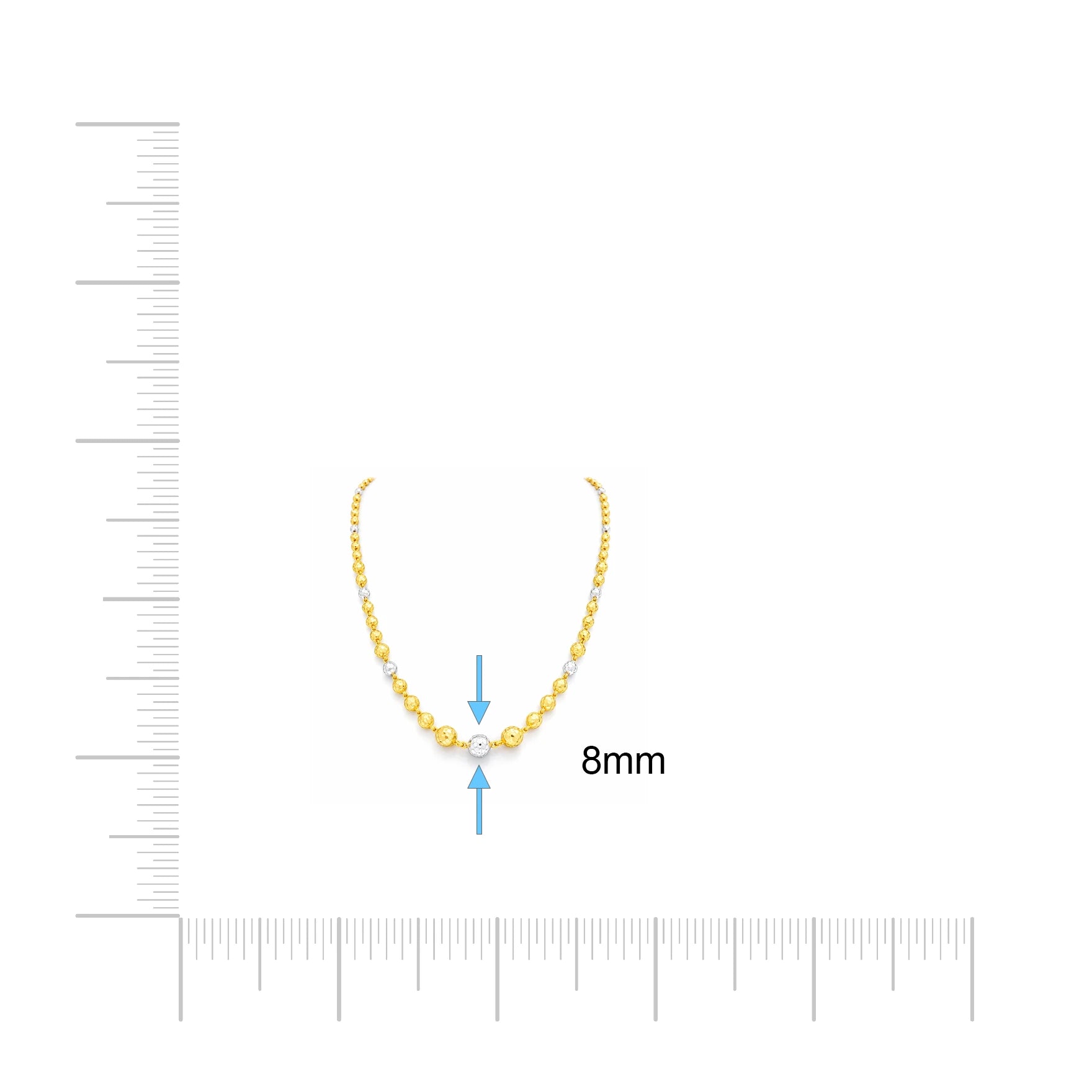 Rhodium Necklace PRGNS29-034