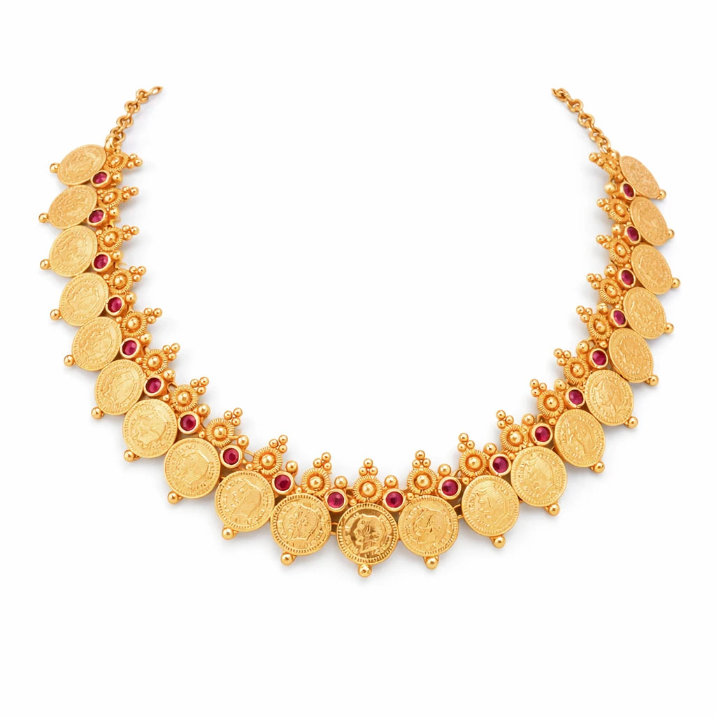 Geru Stone Necklace Short With Stud PSGRSTSR5R-021, PSGRNSSR40R-038