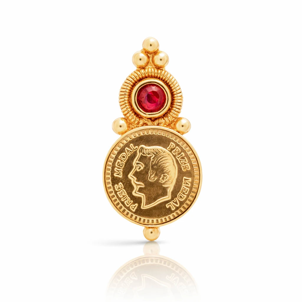 Geru Stone Necklace Short With Stud PSGRSTSR5R-021, PSGRNSSR40R-038