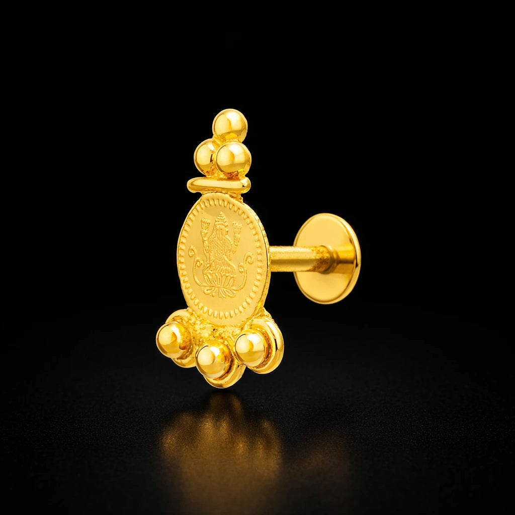 Golden Hanging Stud PGST145-09